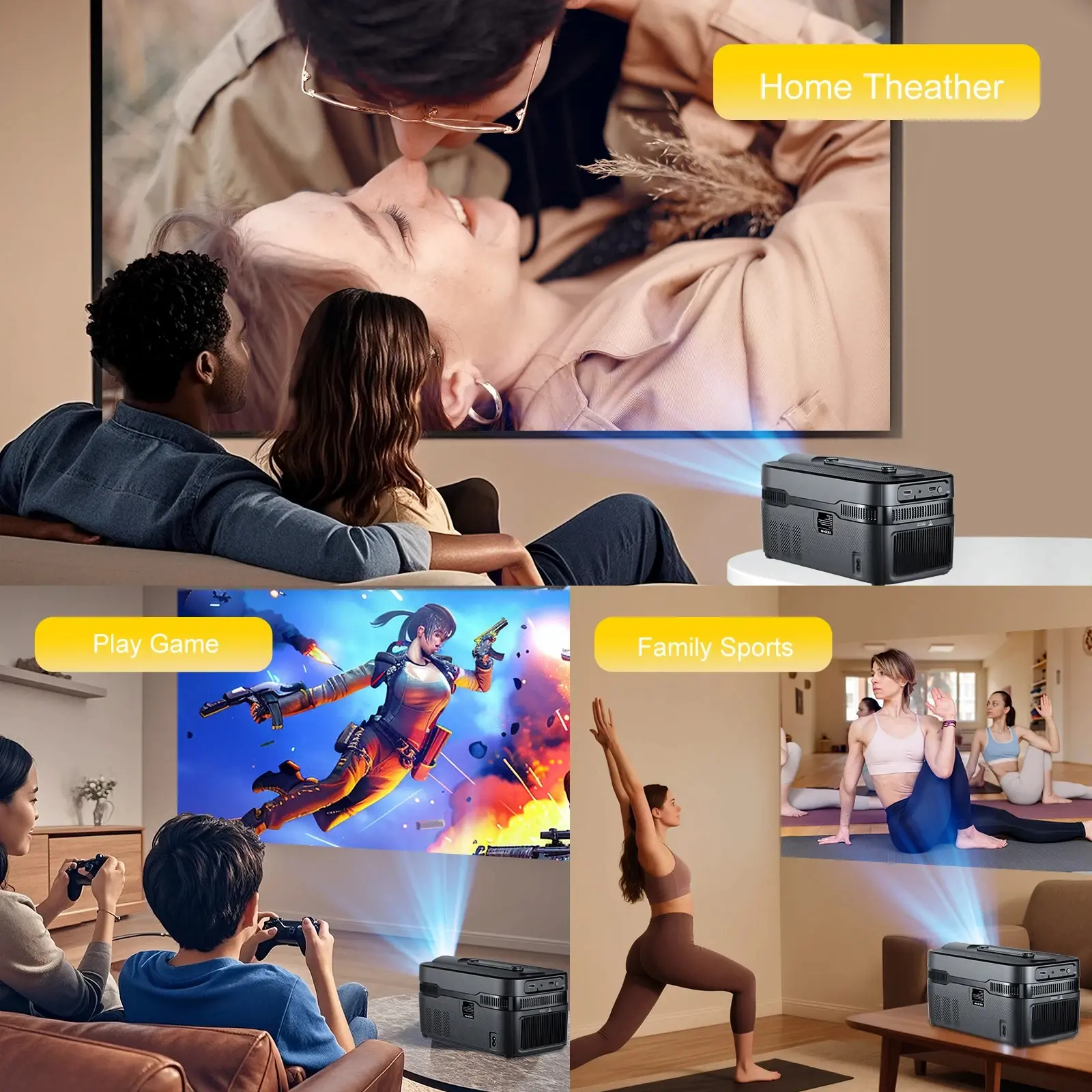 MagCubic преносим мултимедиен проектор Portable Multimedia Projector HY450C - 8K, Android 11, Wi-Fi 6, Bluetooth 5.4 - image 10