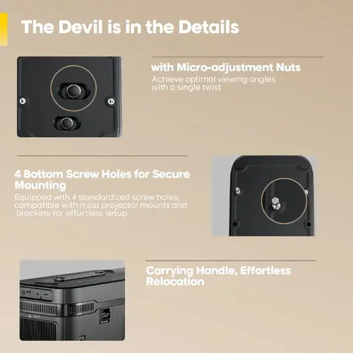 MagCubic φορητός προβολέας πολυμέσων Portable Multimedia Projector HY450C - 8K, Android 11, Wi-Fi 6, Bluetooth 5.4 - 16