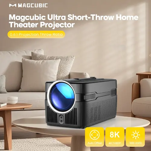 MagCubic φορητός προβολέας πολυμέσων Portable Multimedia Projector HY450C - 8K, Android 11, Wi-Fi 6, Bluetooth 5.4 - 3