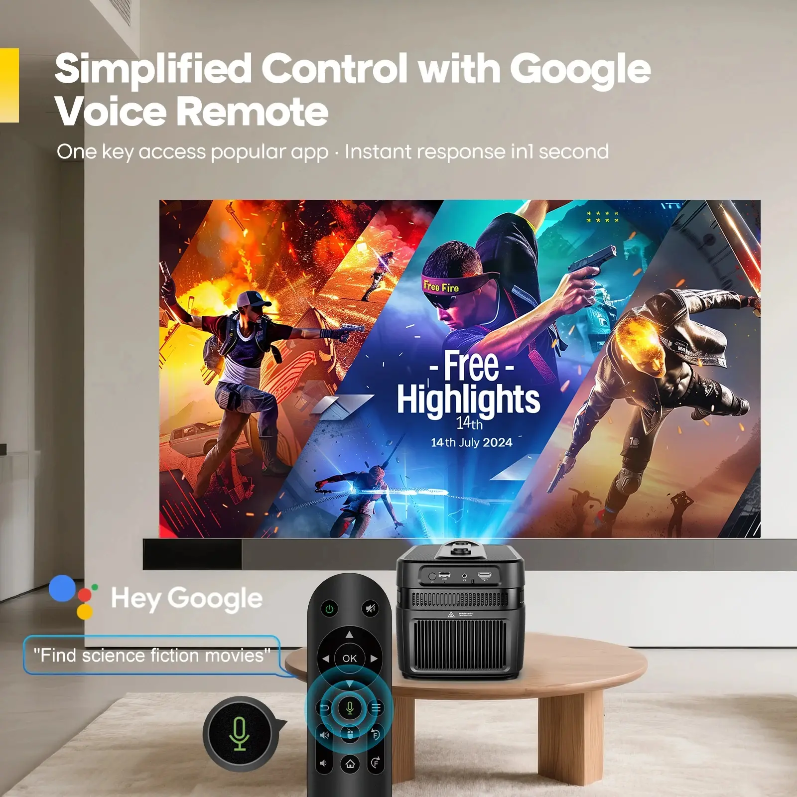 MagCubic φορητός προβολέας πολυμέσων Portable Multimedia Projector HY450C - 8K, Android 11, Wi-Fi 6, Bluetooth 5.4 - image 6