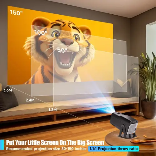 MagCubic преносим мултимедиен проектор Portable Multimedia Projector HY320NTV - 4K, Android 13, Wi-Fi, Bluetooth 5.2 - image 12