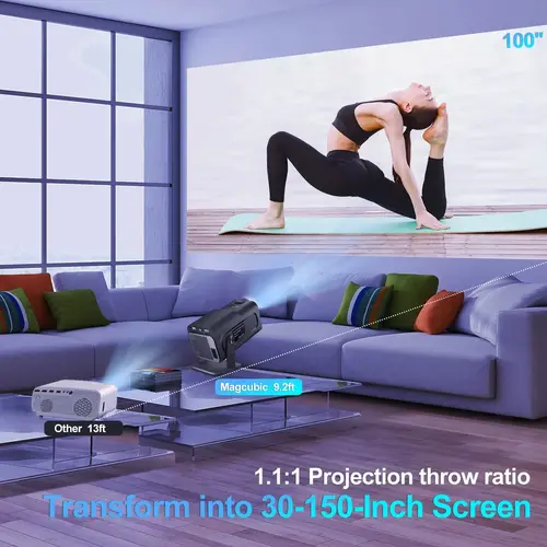 MagCubic преносим мултимедиен проектор Portable Multimedia Projector HY320 - 4K, Android 11, Wi-Fi, Bluetooth 5.0 - image 13