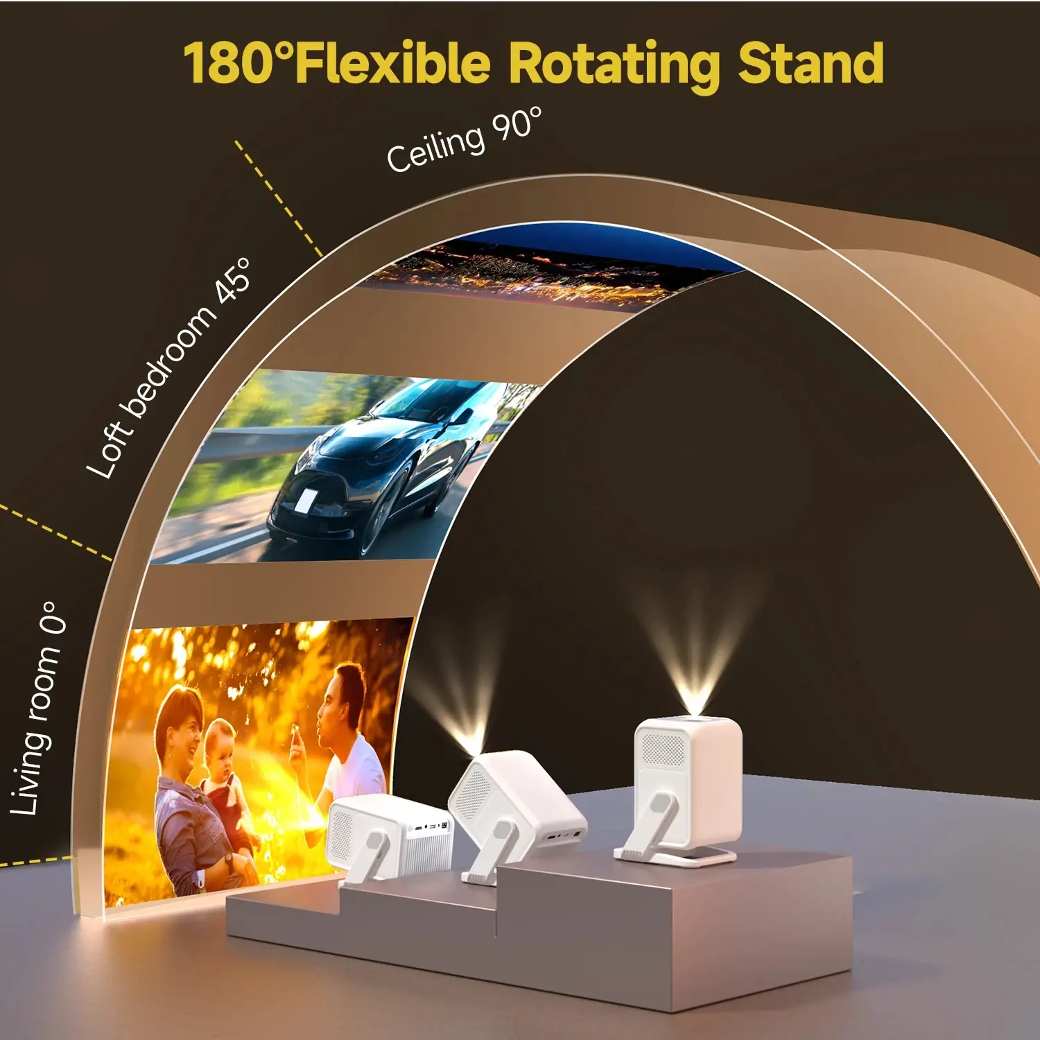 MagCubic преносим мултимедиен проектор Portable Multimedia Projector HY310X - 4K, Android 11, Wi-Fi, Bluetooth 5.2 - image 6