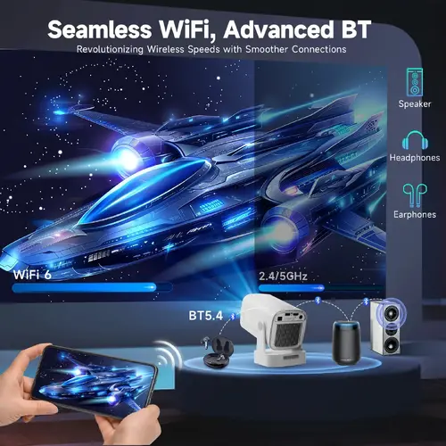 MagCubic преносим мултимедиен проектор Portable Multimedia Projector HY310 - 4K, Android 11, Wi-Fi, Bluetooth 5.4 - image 6