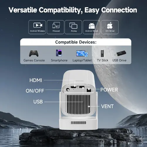 MagCubic преносим мултимедиен проектор Portable Multimedia Projector HY310 - 4K, Android 11, Wi-Fi, Bluetooth 5.4 - image 7