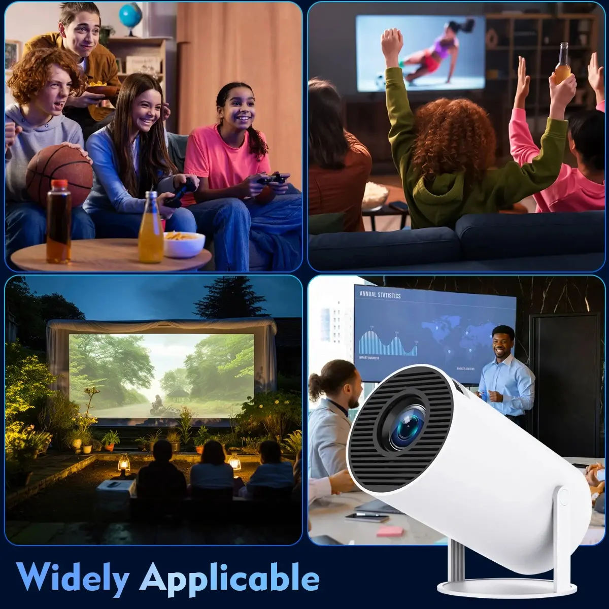 MagCubic преносим мултимедиен проектор Portable Multimedia Projector HY300 Pro - 4K, Android 11, Wi-Fi, Bluetooth 5.0 - image 18