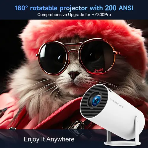 MagCubic преносим мултимедиен проектор Portable Multimedia Projector HY300 Pro - 4K, Android 11, Wi-Fi, Bluetooth 5.0 - image 6
