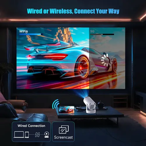 MagCubic преносим мултимедиен проектор Portable Multimedia Projector HY300 Pro+ - 4K, Android 11, Wi-Fi, Bluetooth 5.4 - image 11