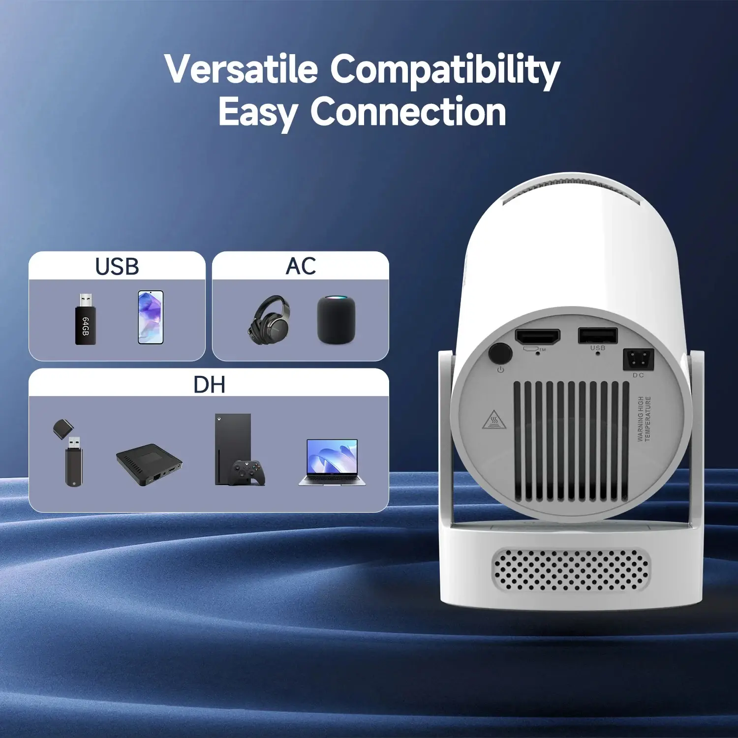 MagCubic φορητός προβολέας πολυμέσων Portable Multimedia Projector HY300 Pro+ - 4K, Android 11, Wi-Fi, Bluetooth 5.4 - image 18