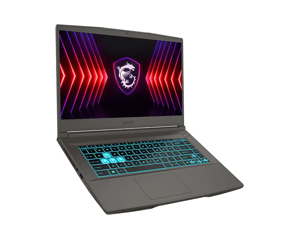 Лаптоп, MSI Thin A15 B7VE, AMD Ryzen 7 7735HS (8C/16T, up to 4.75GHz, 16MB L3), 15.6" FHD (1920x1080) 144Hz, IPS-Level, RTX 4050 6GB GDDR6 194 AI TOPS, 16GB DDR5 2x8 4800MHz, 512GB SSD Gen4x4, WiFI 6E, BT5.3, Single Backlit Keyboard (Blue), NO OS, 1.86kg - image 1