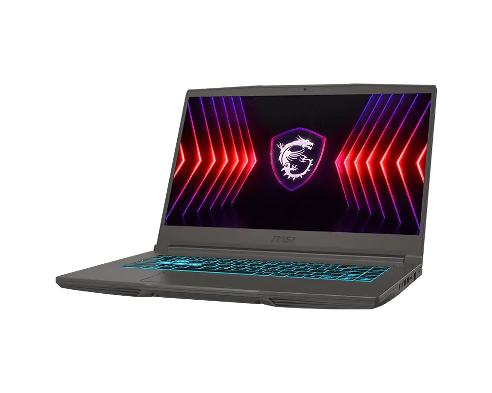Лаптоп, MSI Thin A15 B7VE, AMD Ryzen 7 7735HS (8C/16T, up to 4.75GHz, 16MB L3), 15.6" FHD (1920x1080) 144Hz, IPS-Level, RTX 4050 6GB GDDR6 194 AI TOPS, 16GB DDR5 2x8 4800MHz, 512GB SSD Gen4x4, WiFI 6E, BT5.3, Single Backlit Keyboard (Blue), NO OS, 1.86kg - image 2