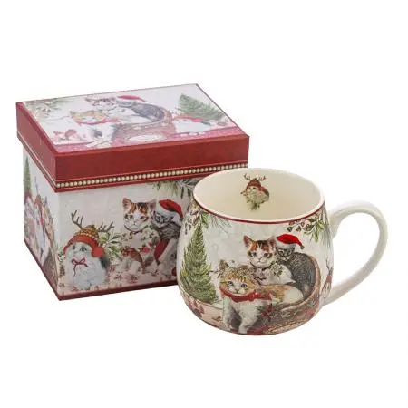 Коледна чаша - Коледни котета - image 3