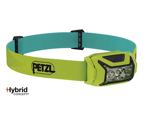 Челник PETZL ACTIK 2025, 450 Лумена, Зелен