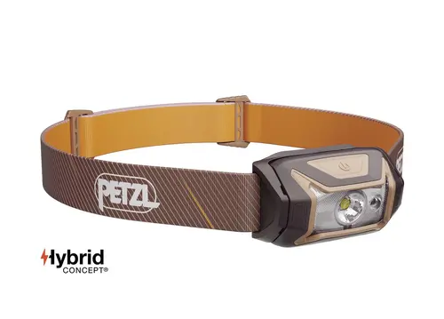 Челник PETZL TIKKA 2025, 350 Лумена, Кафяв
