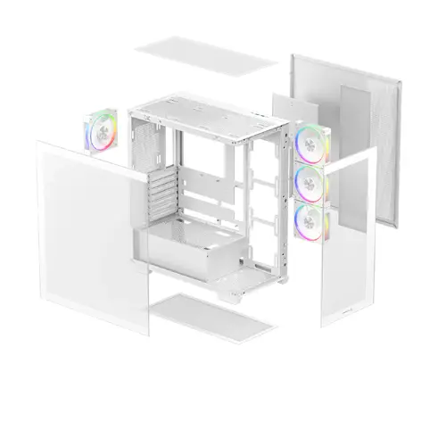 DeepCool кутия Case ATX - CG580 4F WH V2 - image 11