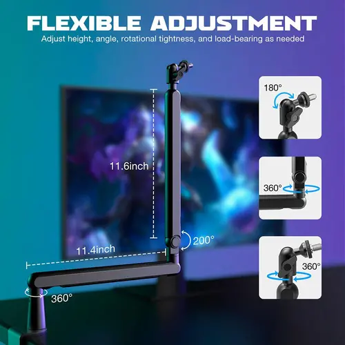 Βάση μικροφώνου FIFINE BM88 High End Boom Arm Stand - 9