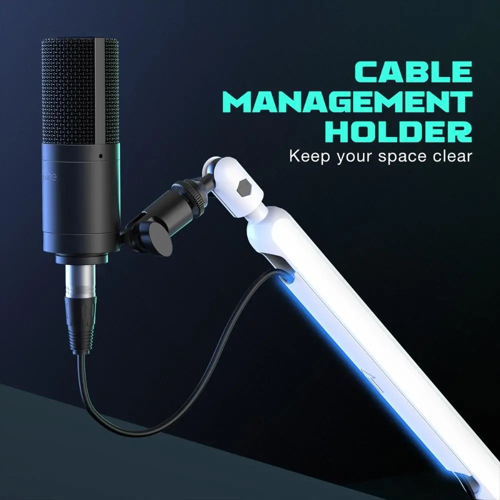 Βάση μικροφώνου FIFINE BM88 White High End Boom Arm Stand - image 7