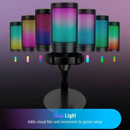 Επιτραπέζιο μικρόφωνο FIFINE A6NEO RGB - Μαύρο - 3