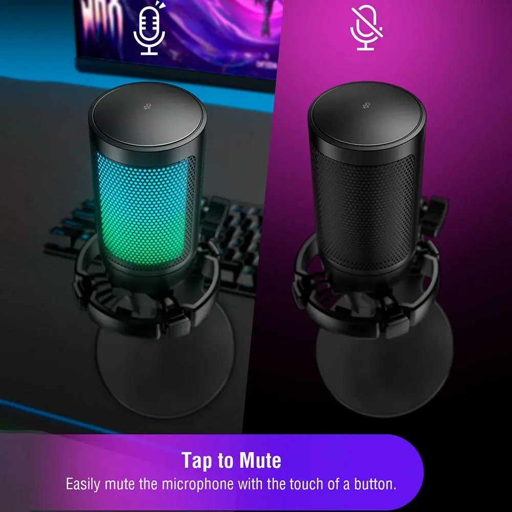 Microfon de birou FIFINE A6NEO RGB - Negru - image 3