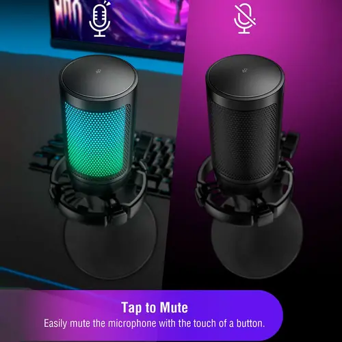 Настолен микрофон FIFINE A6NEO RGB - Black - image 3