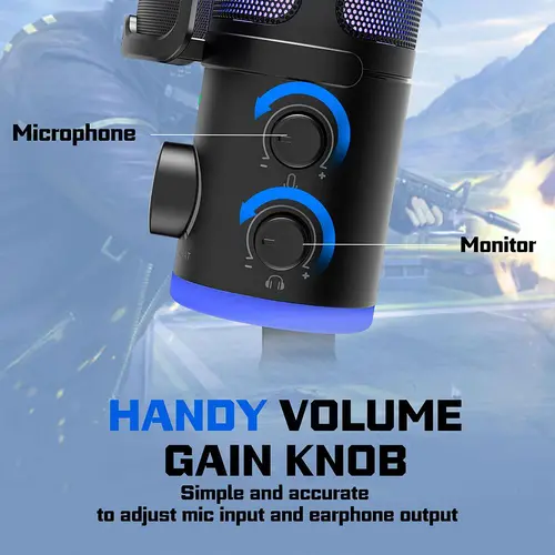 Настолен микрофон FIFINE AM6 RGB - Black - image 7