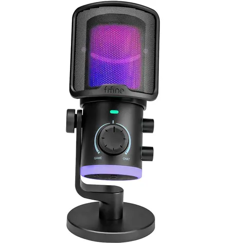 Επιτραπέζιο μικρόφωνο FIFINE AM6 RGB - Μαύρο - 1