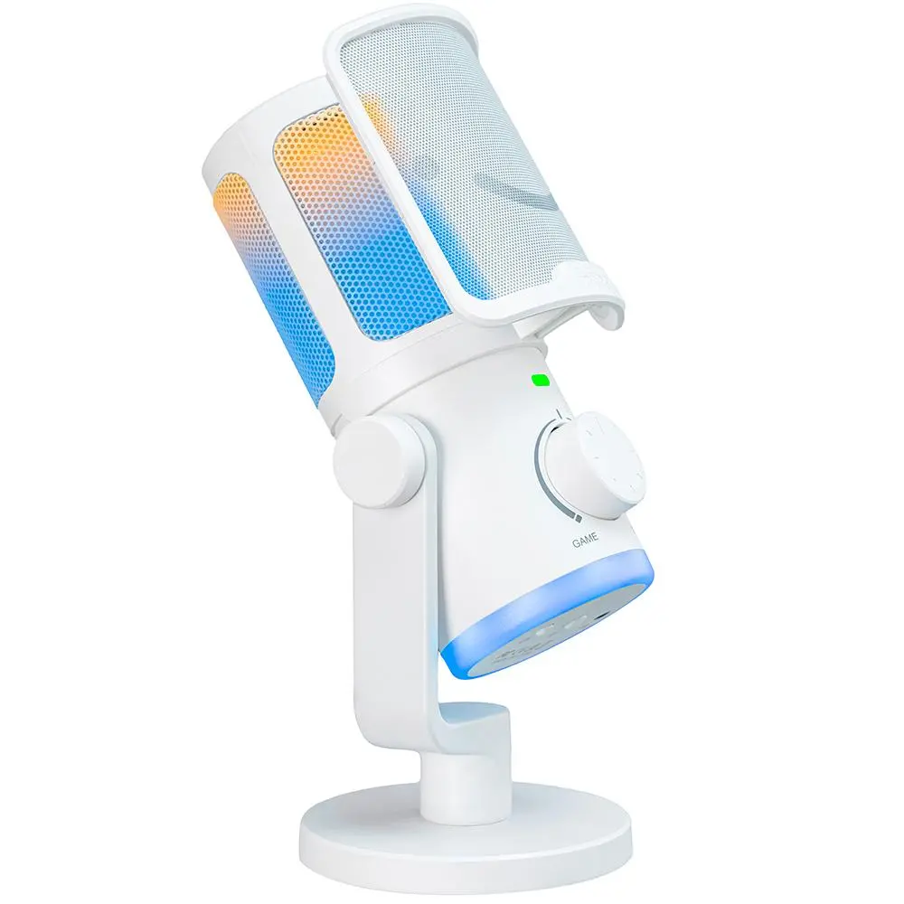 Настолен микрофон FIFINE AM6 RGB - White - image 1
