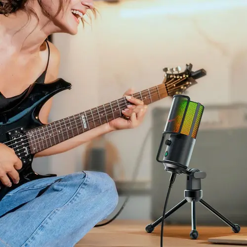 Επιτραπέζιο μικρόφωνο FIFINE K669 PRO2 RGB - Μαύρο - 9