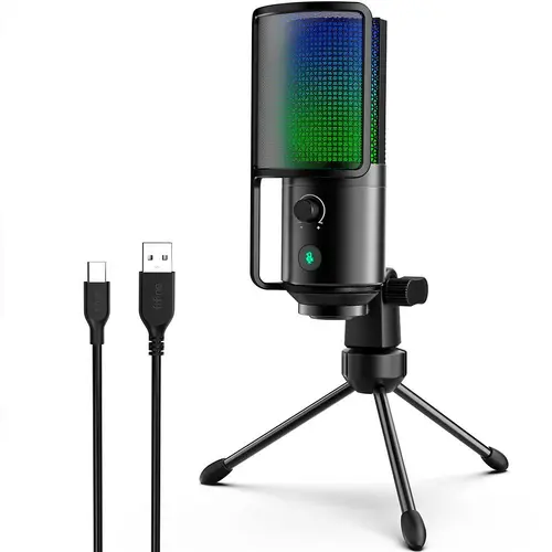 Microfon de birou FIFINE K669 PRO2 RGB - Negru - 1
