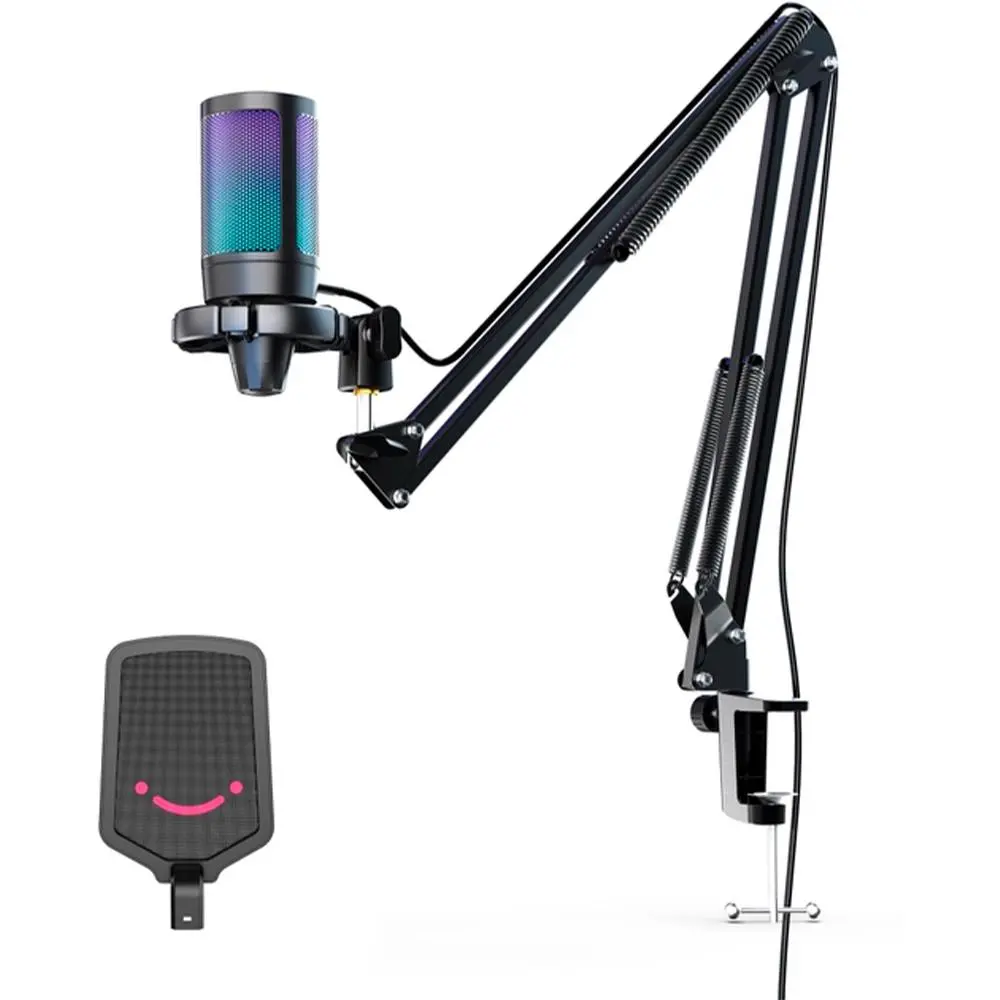 Микрофон със стойка FIFINE A6T RGB - Black - image 2