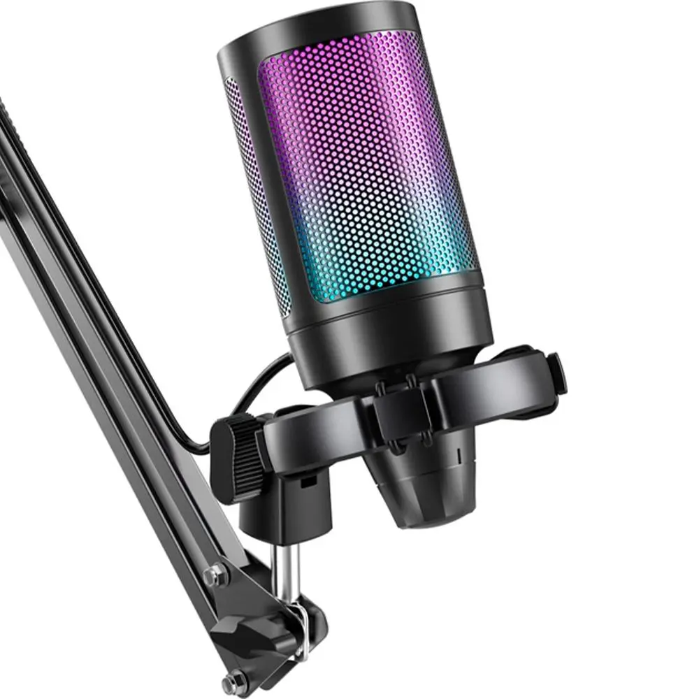 Микрофон със стойка FIFINE A6T RGB - Black - image 3