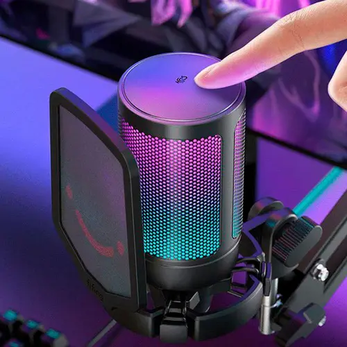 Микрофон със стойка FIFINE A6T RGB - Black - image 6