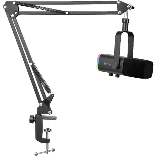 Μικρόφωνο με βάση FIFINE AM8T Dynamic RGB - Μαύρο - 2