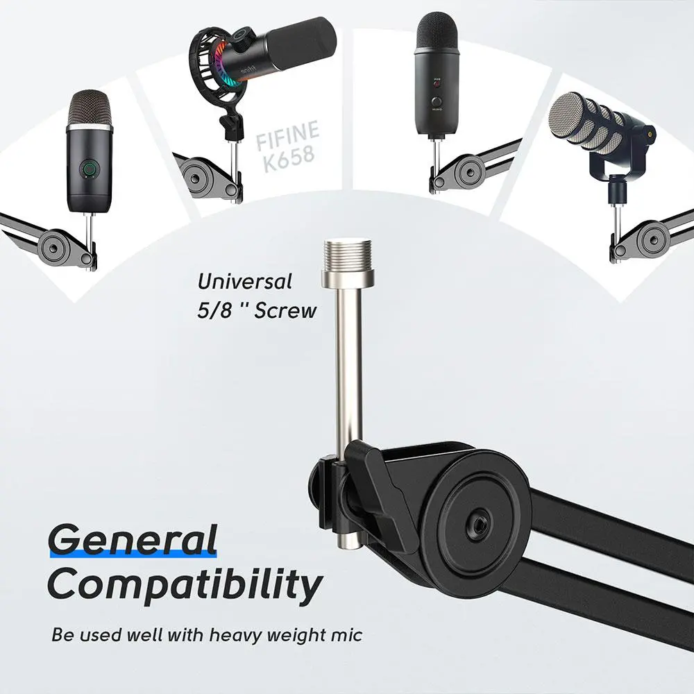 Βάση μικροφώνου FIFINE BM63 Super Steady Boom Arm - image 3