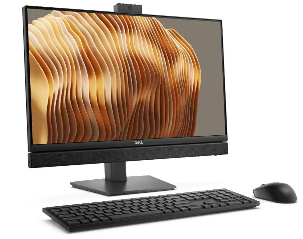 Настолен компютър - всичко в едно, Dell Pro 24 All-in-One QC24251, Intel Core Ultra 5 235T (2.20GHz, 24MB), 23.8" FHD 1920x1080 100 Hz IPS AG, 1x16 GB DDR5 up to 5600 MT/s, 512GB SSD, Integrated Graphics, Height Adjustable Stand, FHD HDR Cam, WiFi 6E+BT, Kb&Mouse, Win11 Pro, 3Y PS - image 2