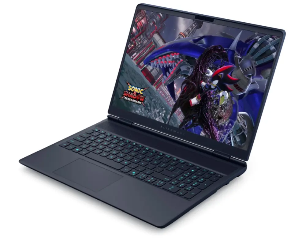 Лаптоп, Dell Alienware 16X Aurora AC16251, Intel Core Ultra 7 255HX (30MB, 20C, 1.8 to 5.2 GHz P-Core), 16" WQXGA (2560x1600) 240Hz, 3ms, 32GB, 2x16GB, DDR5, 5600 MT/s, 1TB SSD, NVIDIA RTX 5060 8GB GDDR7, HD Cam, and Mic, Wi-Fi 7, AlienFX RGB, Win11 Pro, 3Y BO - image 2