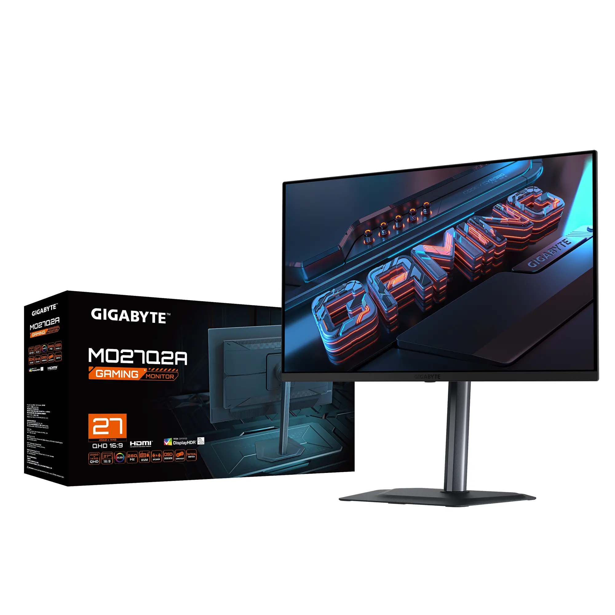 Геймърски монитор GIGABYTE MO27Q2A - 27" QD-OLED, QHD (2560 x 1440), 280Hz, 0.03ms - image 7