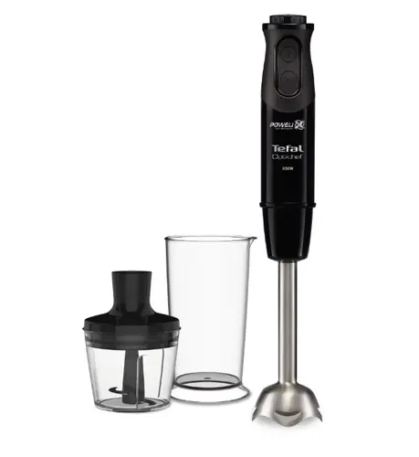 Пасатор, Tefal HB641838, Handblender Optichef, 800 W, 2 in 1, 10 Speed+ turbo, Container 0.8 liters, 0.5 liters Mini Chopper, black