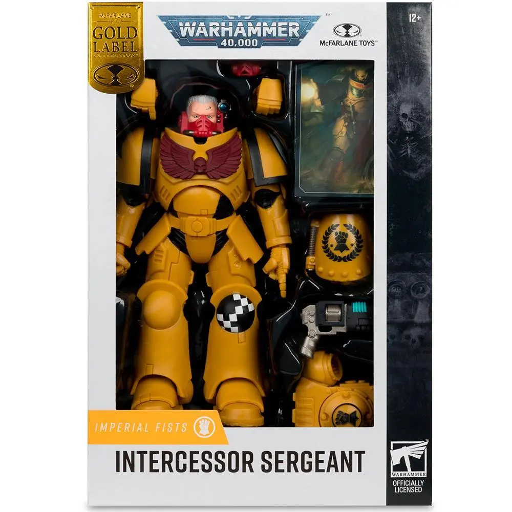 Фигурка Warhammer 40,000 Intercessor Sergeant (Imperial Fist) Gold Label 7in Figure McFarlane - image 6