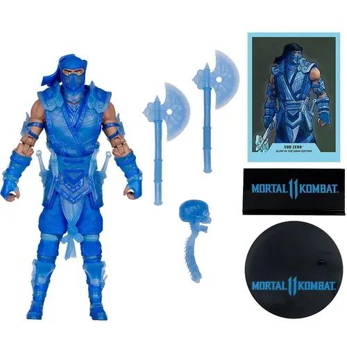 Фигурка McFarlane Toys MORTAL KOMBAT 11 - Sub-Zero (Glow In The Dark Edition - Gold Label) - image 4