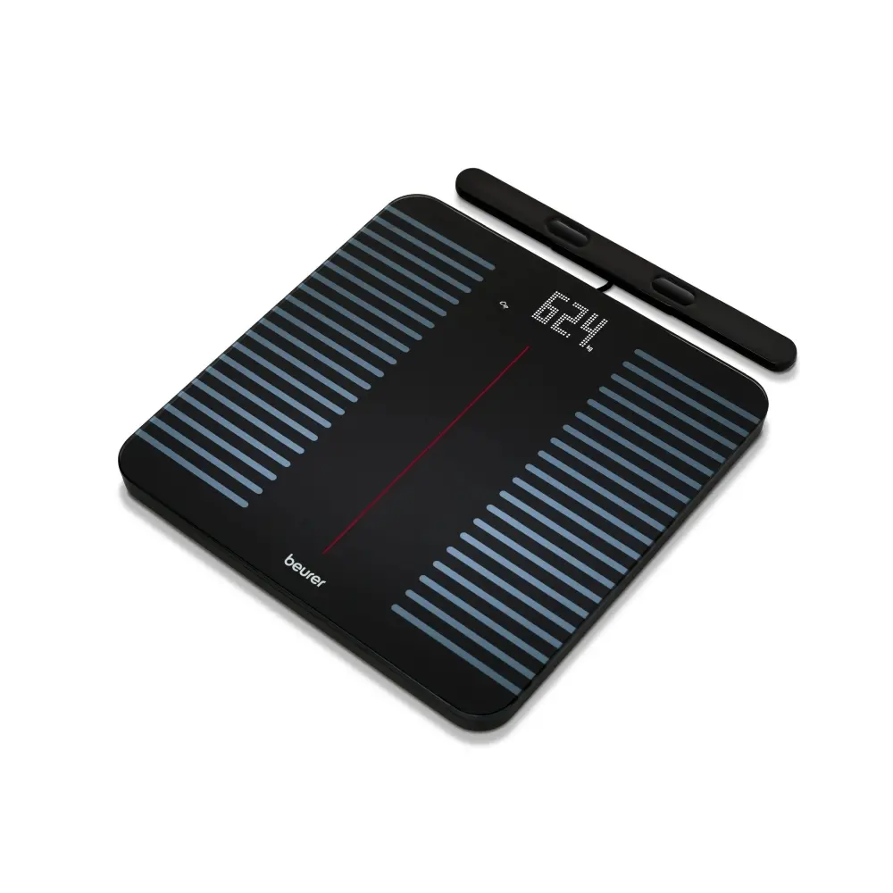 Везна, Beurer BF 990 WIFI/Bluetooth 8-electrode diagnostic bathroom scale with extendable handpiece for full body analysis; 5 activity levels; 8 user memories; 180 kg