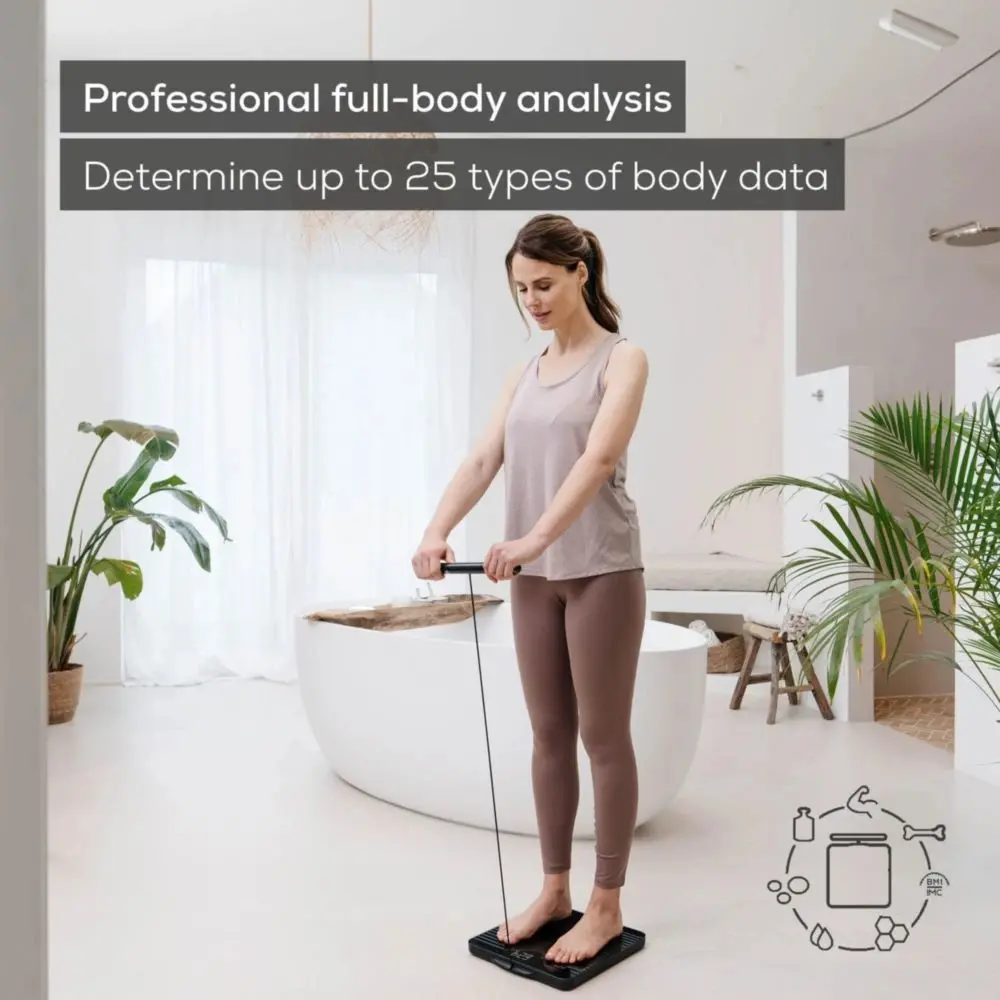 Везна, Beurer BF 990 WIFI/Bluetooth 8-electrode diagnostic bathroom scale with extendable handpiece for full body analysis; 5 activity levels; 8 user memories; 180 kg - image 1