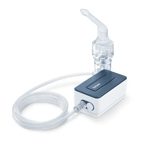 Συσκευή εισπνοών, Beurer IH 15 Nebuliser, με τεχνολογία συμπιεσμένου αέρα με συμπιεστή DC, Συμπαγής και ελαφριά, Εκτεταμένο Yearpack - 1