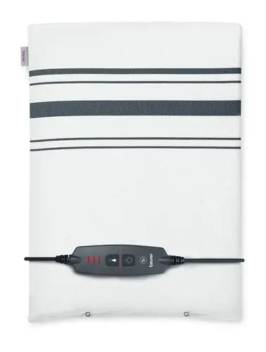 Термоподложка, Beurer HK 26 Heat Pad; 3 Illuminated temperature settings; Auto switch-off after 90 min;Cotton cover washable on 40°; BSS;40(L)x30(W) cm; white-grey - image 3