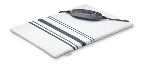 Термоподложка, Beurer HK 26 Heat Pad; 3 Illuminated temperature settings; Auto switch-off after 90 min;Cotton cover washable on 40°; BSS;40(L)x30(W) cm; white-grey