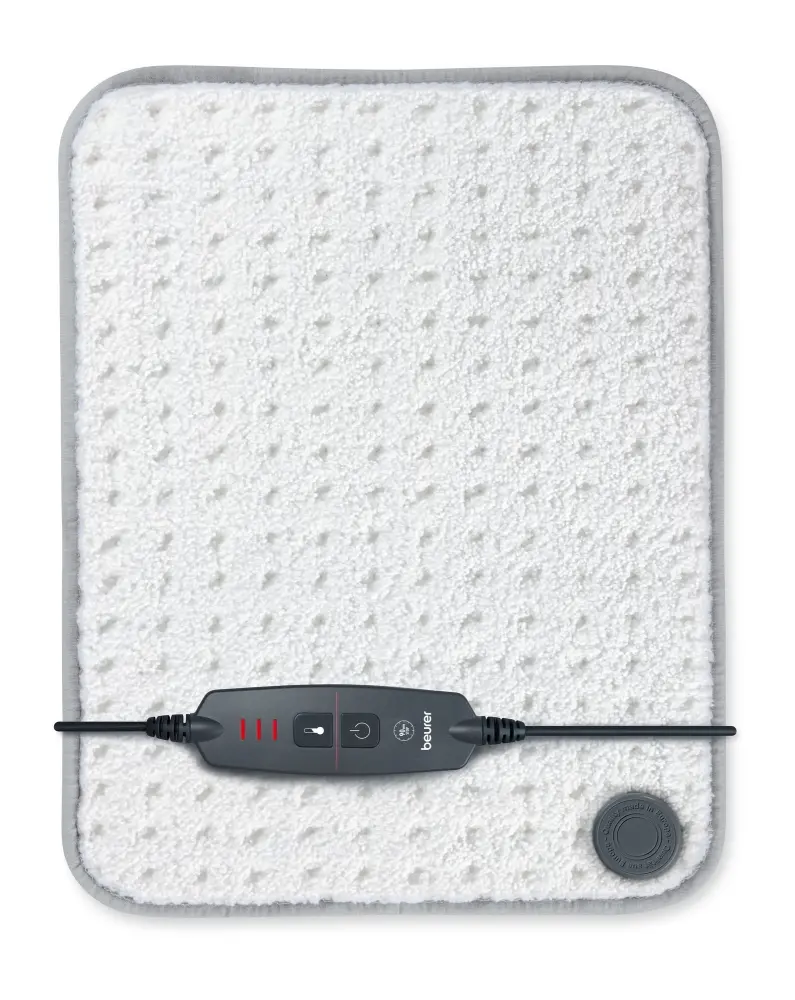 Pernă termică electrică, Beurer HK 43 Super Cosy cu suprafață extra moale; 3 setări de temperatură iluminate; Încălzire rapidă; Oprire automată după