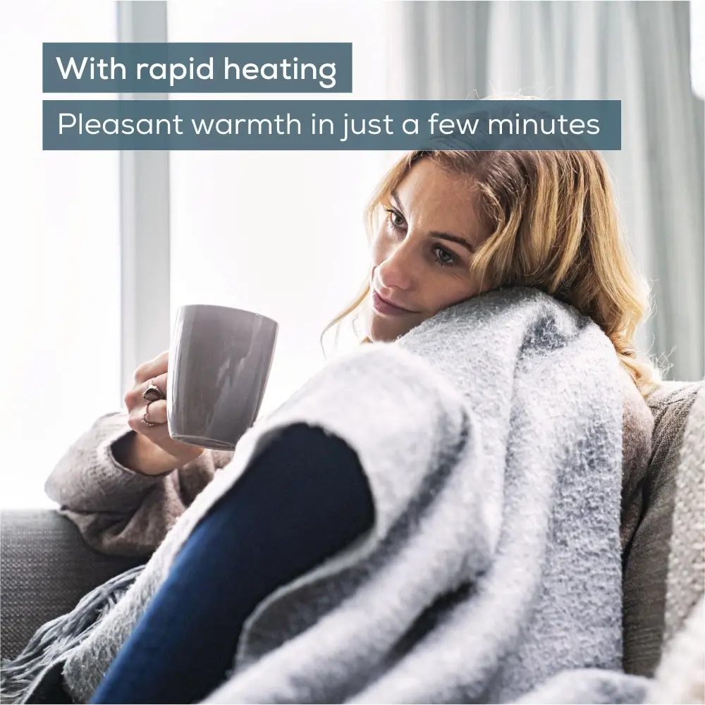 Термоподложка, Beurer HK 43 Super Cosy heat pad with super soft surface;3 Illuminated temperature settings;Fast heating;Automatic switch off after 90 min;Cotton cover washable on 30°; BSS; 44(L)x33(W) - image 5