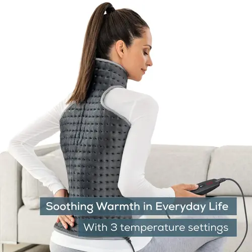 Термоподложка, Beurer HK 64 Back & neck heat pad; Soft, cosy material; Automatic switch-off; BSS; Machine-washable at 30°C; Fast heating; 3 Illuminated temperature settings - image 2