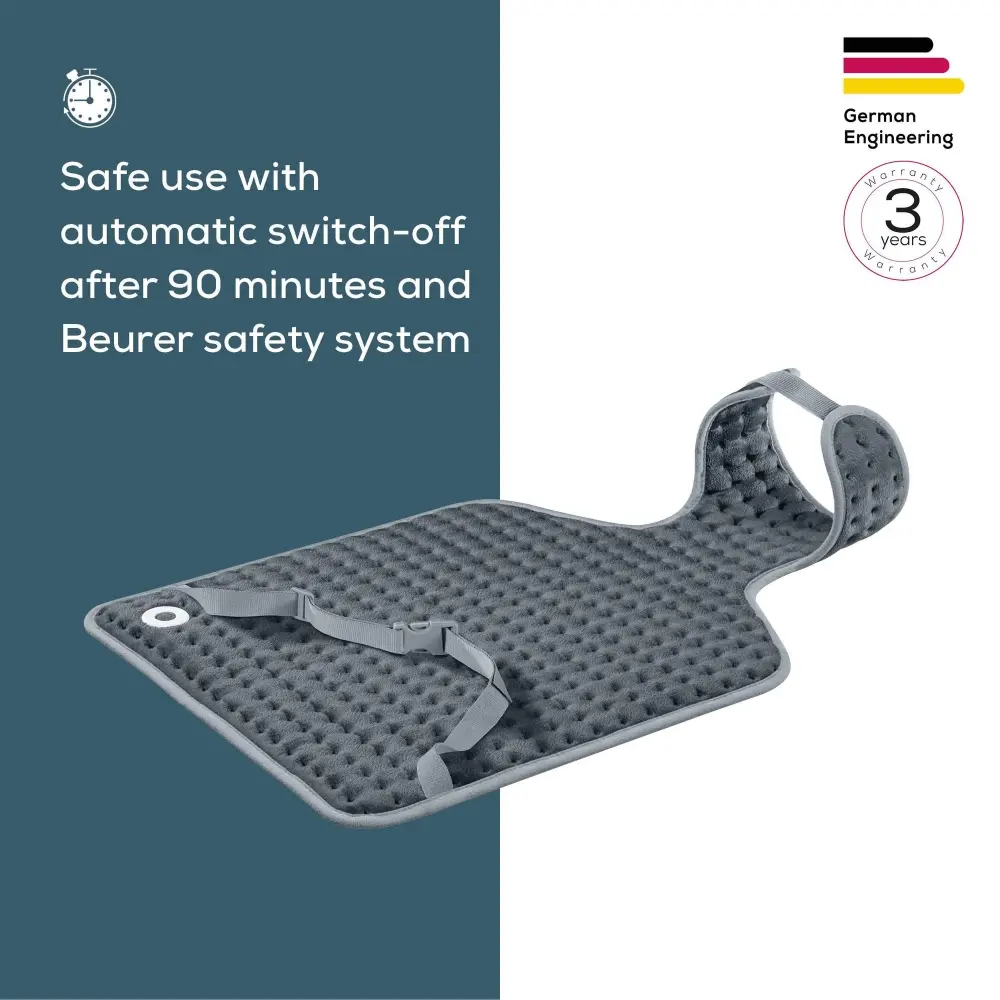Pernă termică, Beurer HK 64 Back & neck heat pad; Soft, cosy material; Automatic switch-off; BSS; Machine-washable at 30°C; Fast heating - image 7