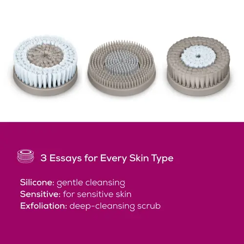Уред за лице, Beurer FC 59 Facial brush; PX7; Rechargeable battery; Incl.3 brush attachments (silicone, sensitive, exfoliating) and 1 x USB-C cable;Bi-directional rotation;2 speeds Waterproof (IPX7) - image 3